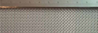 Drahtgeflecht ( V4A ) mit 1,25mm Maschenweite, 0,4mm Drahtstärke. ( 16 Mesh )